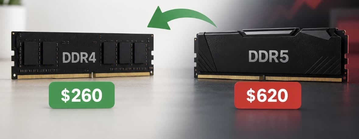 رم DDR4 پس از یک دهه دوباره محبوب می‌شود؛ گرانی DDR5 اینتل و AMD را به عقب برگرداند